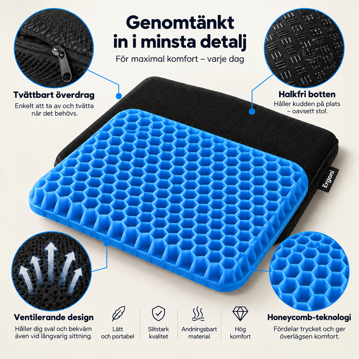 KomfortGel™ Sittkudde