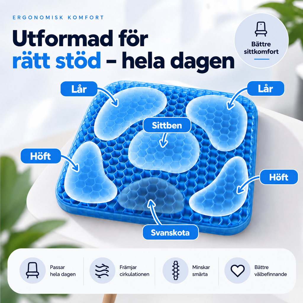 KomfortGel™ Sittkudde